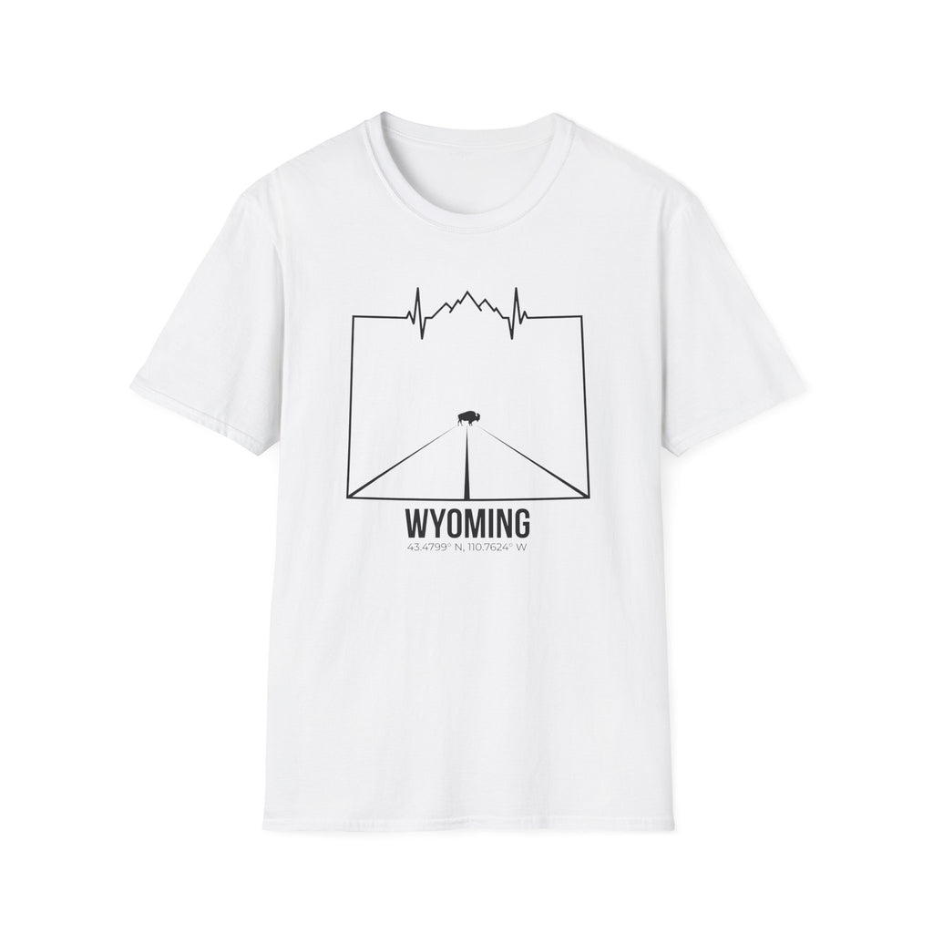 Wyoming Bison Coordinates T-Shirt