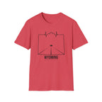Wyoming Bison Coordinates T-Shirt