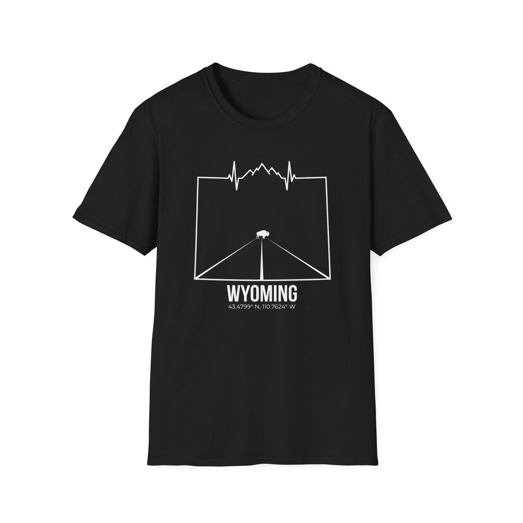 Wyoming Bison Coordinates T-Shirt