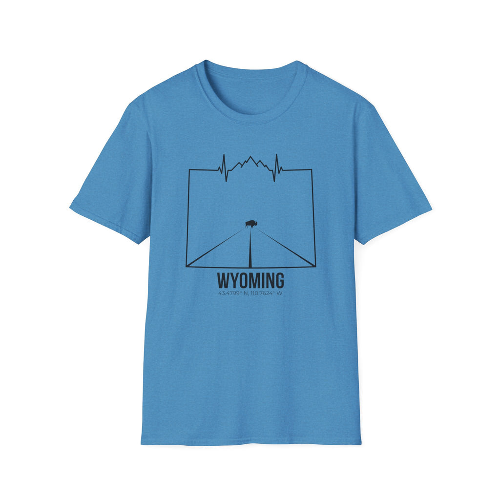 Wyoming Bison Coordinates T-Shirt